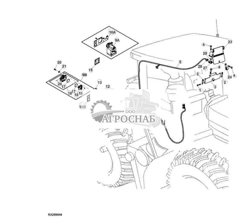 Wiring Harness, Cab, GreenStar™ 